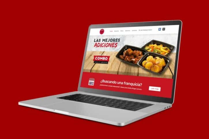 diseño de sitio web producto hotsun diseño web comida rapida
